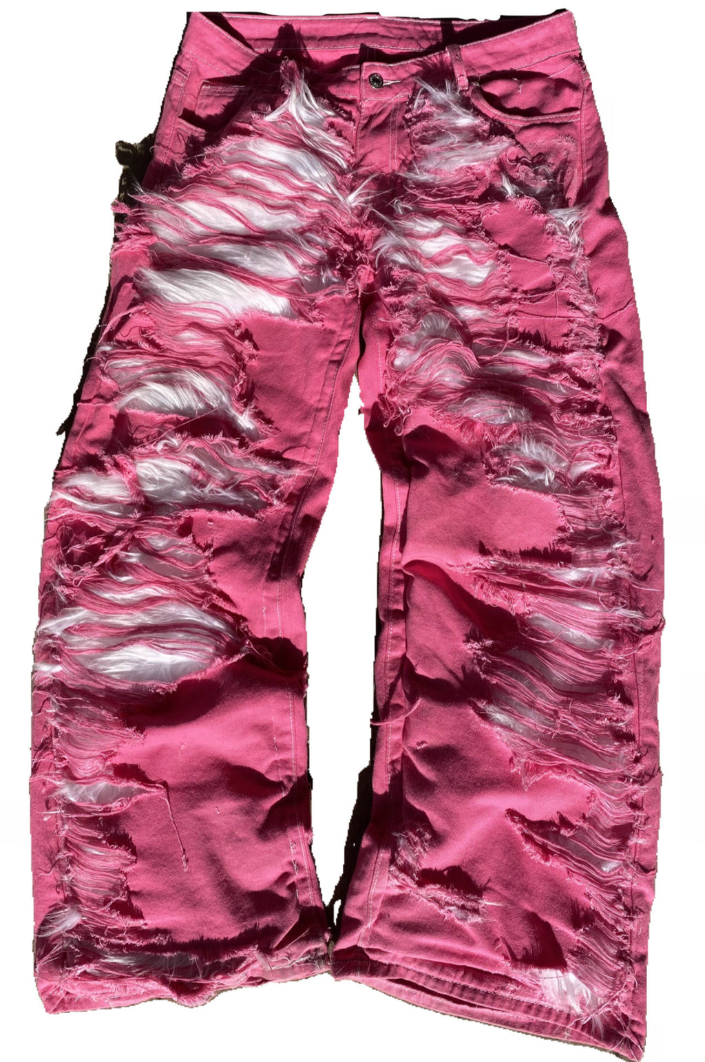 Pink Fur Pants
